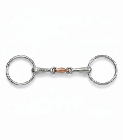 Bitsova Loose ring snaffle bit with lozenge