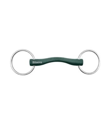 Bitsova Loose Ring Rubber Snaffle Bit