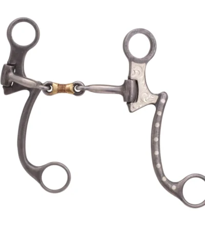 Bitsova Western Antique Shanks Bit with Dog Bone Link 1