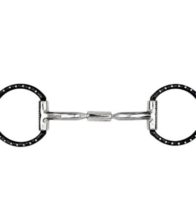 Bitsova Western D Ring Snaffle Bit with Barrel Joint 1